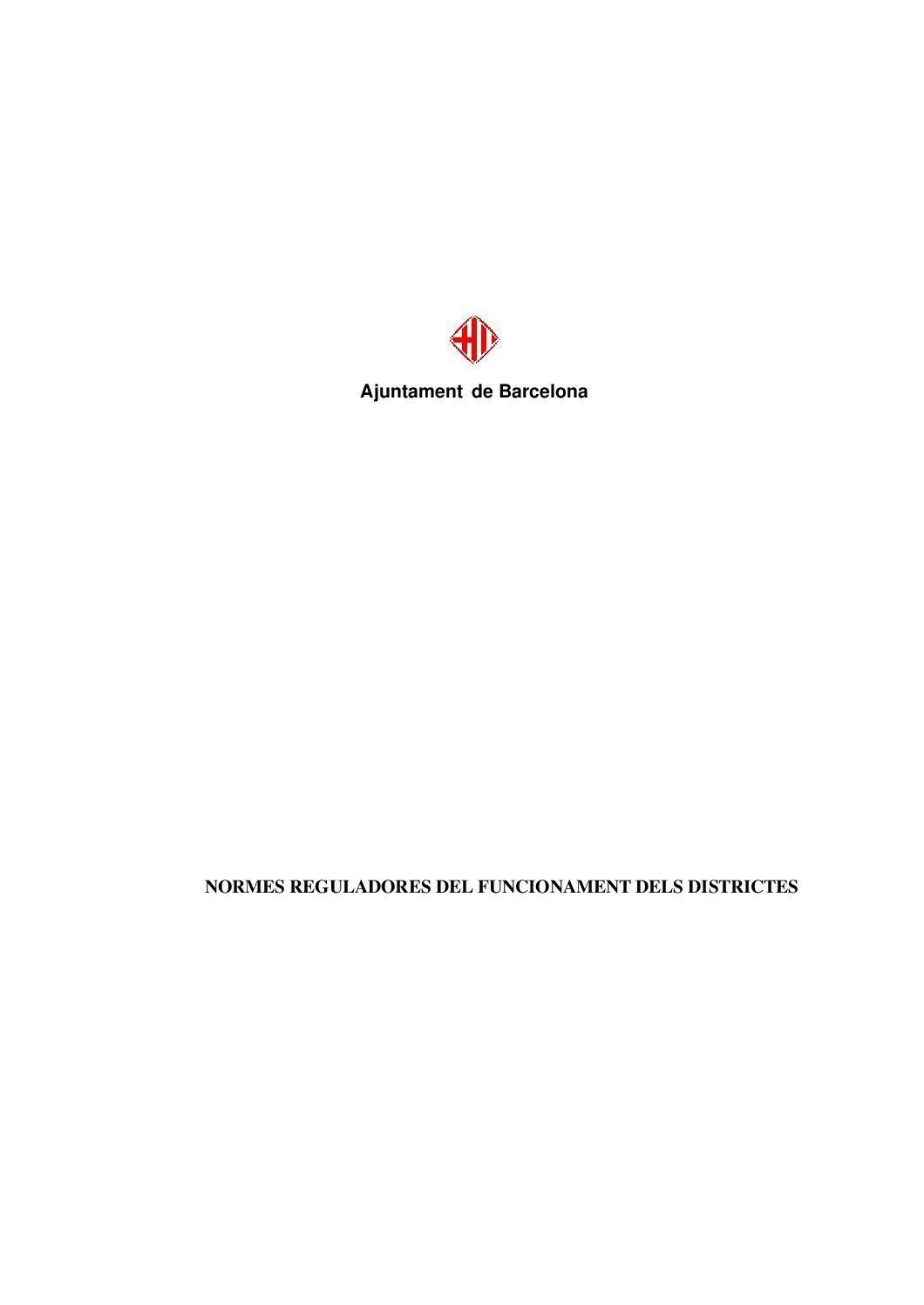 NORMES REGULADORES DE LA PARTICIPACIÓ CIUTADANA by Ajuntament de Barcelona