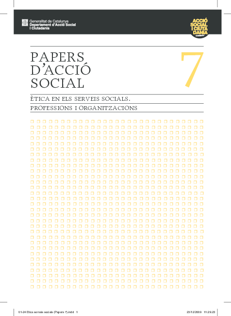 PAPERS D’ACCIÓ SOCIAL 7 by Departament d'Acció Social i Ciutadania - Generalitat de Catalunya