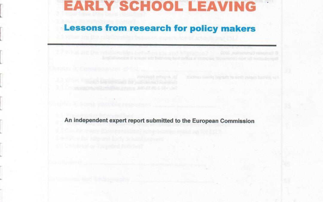 EARLY SCHOOL LEAVING by NESSE