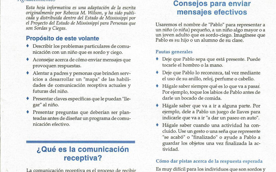 DB-LINK COMUNICACION RECEPTIVA by Centro Nacional Helen Keller