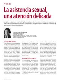 LA ASISTENCIA SEXUAL, UNA ATENCIÓN DELICADA by Catherine Agthe Diserens